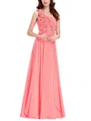 A-line One Shoulder Chiffon Floor-length with Crystal Detailing Bridesmaid Dresses #Milly01013431