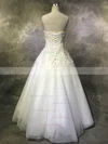 Ball Gown Sweetheart Tulle Floor-length with Sequins Wedding Dresses #Milly00022952