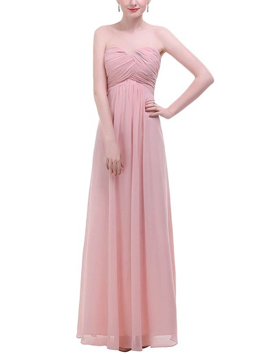 Empire Sweetheart Chiffon Floor-length with Ruffles Bridesmaid Dresses #Milly01013455