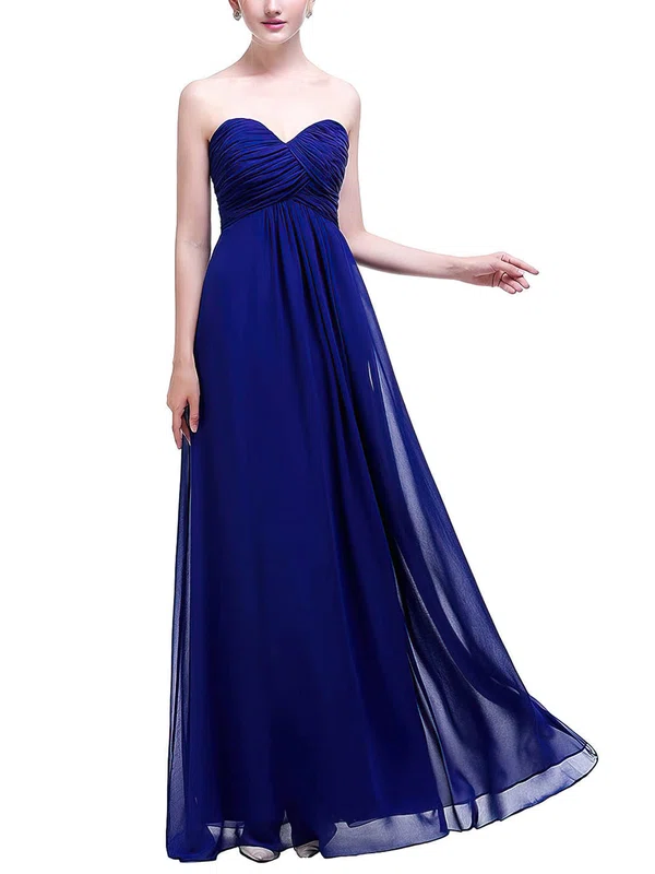 Empire Sweetheart Chiffon Floor-length with Ruffles Bridesmaid Dresses #Milly01013457