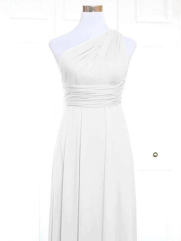 A-line One Shoulder Jersey Short/Mini with Ruffles Bridesmaid Dresses #Milly01013157