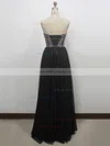 A-line Sweetheart Tulle Floor-length Crystal Detailing Prom Dresses #Milly020104254