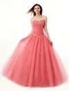 Ball Gown Sweetheart Tulle Floor-length with Beading Quinceanera Dresses #Milly02072544
