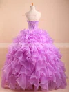 Ball Gown Sweetheart Organza Floor-length with Appliques Lace Quinceanera Dresses #Milly02072555