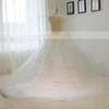 Ball Gown Scoop Neck Tulle Court Train with Sequins Wedding Dresses #Milly00023015