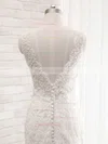Trumpet/Mermaid V-neck Tulle Sweep Train with Sequins Wedding Dresses #Milly00023028