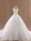 Ball Gown Straight Tulle Court Train Wedding Dresses #Milly00023037