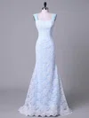 Trumpet/Mermaid Sweetheart Lace Sweep Train Wedding Dresses #Milly00023044