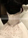 Ball Gown Sweetheart Tulle Cathedral Train with Appliques Lace Wedding Dresses #Milly00023069