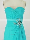A-line Sweetheart Chiffon Floor-length Beading Prom Dresses #Milly020104306