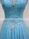 Ball Gown Sweetheart Tulle Floor-length Lace Prom Dresses #Milly020104337