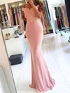 Sheath/Column Off-the-shoulder Modest Prom Dresses With Appliques #Milly020105707