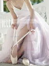 A-line Sweetheart Tulle Sweep Train Prom Dresses #Milly020106064