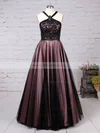 Ball Gown Halter Lace Tulle Floor-length Beading Prom Dresses #Milly020105048