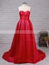 Ball Gown Sweetheart Satin Sweep Train Prom Dresses #Milly020105104