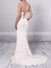 Sheath/Column V-neck Stretch Crepe Sweep Train Split Front Prom Dresses #Milly020105856