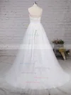 Ball Gown Sweetheart Tulle Sweep Train Appliques Lace Wedding Dresses #Milly00023320