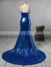 Trumpet/Mermaid Scoop Neck Sequined Sweep Train Prom Dresses #Milly020106172