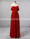 Sheath/Column Off-the-shoulder Jersey Floor-length Split Front Prom Dresses #Milly020106241
