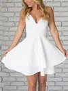 A-line V-neck Chiffon Short/Mini Lace Prom Dresses #Milly020106280