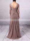 Sheath/Column Scoop Neck Chiffon Tulle Floor-length Appliques Lace Mother of the Bride Dresses #Milly01021704