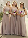 A-line Sweetheart Chiffon Floor-length Ruffles Bridesmaid Dresses #Milly01013684