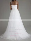 Ball Gown Sweetheart Tulle Sweep Train Sashes / Ribbons Wedding Dresses #Milly00023335