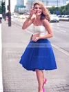 Two Piece A-line Sweetheart Tulle Knee-length Ruffles Trendy Bridesmaid Dresses #Milly010020102755