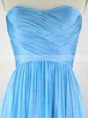 A-line Sweetheart Chiffon Sweep Train with Pleats Bridesmaid Dresses #Milly010020104304