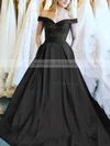 Ball Gown Off-the-shoulder Satin Floor-length Sashes / Ribbons Prom Dresses #Milly020106386