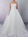 Ball Gown Sweetheart Tulle Sweep Train Sashes / Ribbons Wedding Dresses #Milly00023153