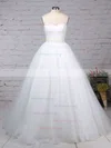 Ball Gown Sweetheart Tulle Sweep Train Sashes / Ribbons Wedding Dresses #Milly00023153