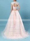 Ball Gown Sweetheart Tulle Sweep Train Appliques Lace Wedding Dresses #Milly00023176