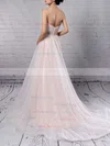 Princess Sweetheart Tulle Sequined Sweep Train Beading Wedding Dresses #Milly00023234