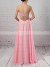 A-line Sweetheart Chiffon Floor-length Appliques Lace Prom Dresses #Milly020105072