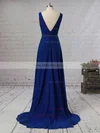 A-line V-neck Chiffon Asymmetrical Beading Bridesmaid Dresses #Milly01013565