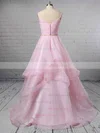 Ball Gown V-neck Organza Sweep Train Beading Wedding Dresses #Milly00023367