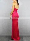 Trumpet/Mermaid Strapless Stretch Crepe Floor-length Split Front Prom Dresses #Milly020106456
