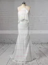 Trumpet/Mermaid Off-the-shoulder Lace Chiffon Sweep Train Wedding Dresses #Milly00023466