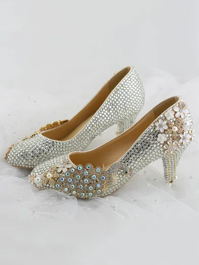 Women's Pumps Cone Heel Leatherette Wedding Shoes #Milly03030916