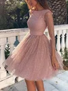 Ball Gown Scoop Neck Glitter Knee-length Homecoming Dresses #Milly020106506