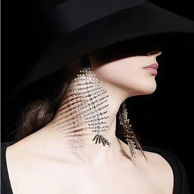 Ladies' Crystal Silver Pierced Earrings #Milly03080156