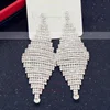 Ladies' Crystal Silver Pierced Earrings #Milly03080165