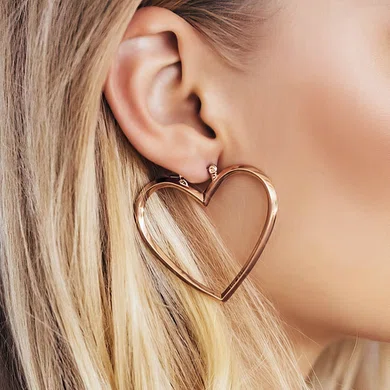 Ladies' Crystal Silver Pierced Earrings #Milly03080169