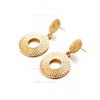 Ladies' Alloy Gold Pierced Earrings #Milly03080171