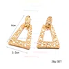 Ladies' Alloy Gold Pierced Earrings #Milly03080173