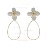 Ladies' Alloy White Pierced Earrings #Milly03080180