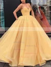 Ball Gown V-neck Organza Floor-length Sashes / Ribbons Prom Dresses #Milly020106884
