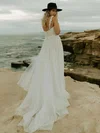 Ball Gown Sweetheart Tulle Court Train Wedding Dresses With Appliques Lace #Milly00023835