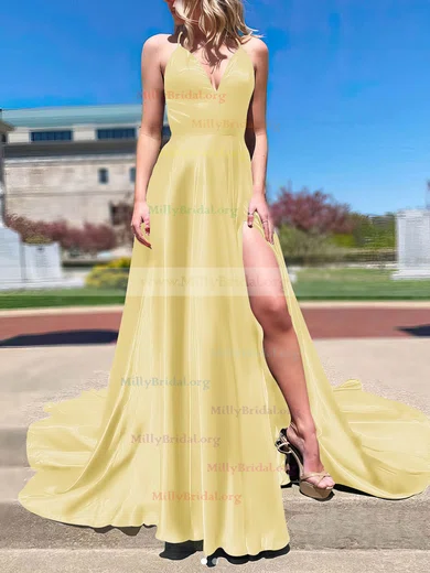 Yellow prom dress on sale shoes